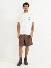 Rhythm Toby Denim Short Washed Brown Men's Relaxed Fit Jort Jean Short For Men Athens GA Georgia Kempt Menswear Store Near Me