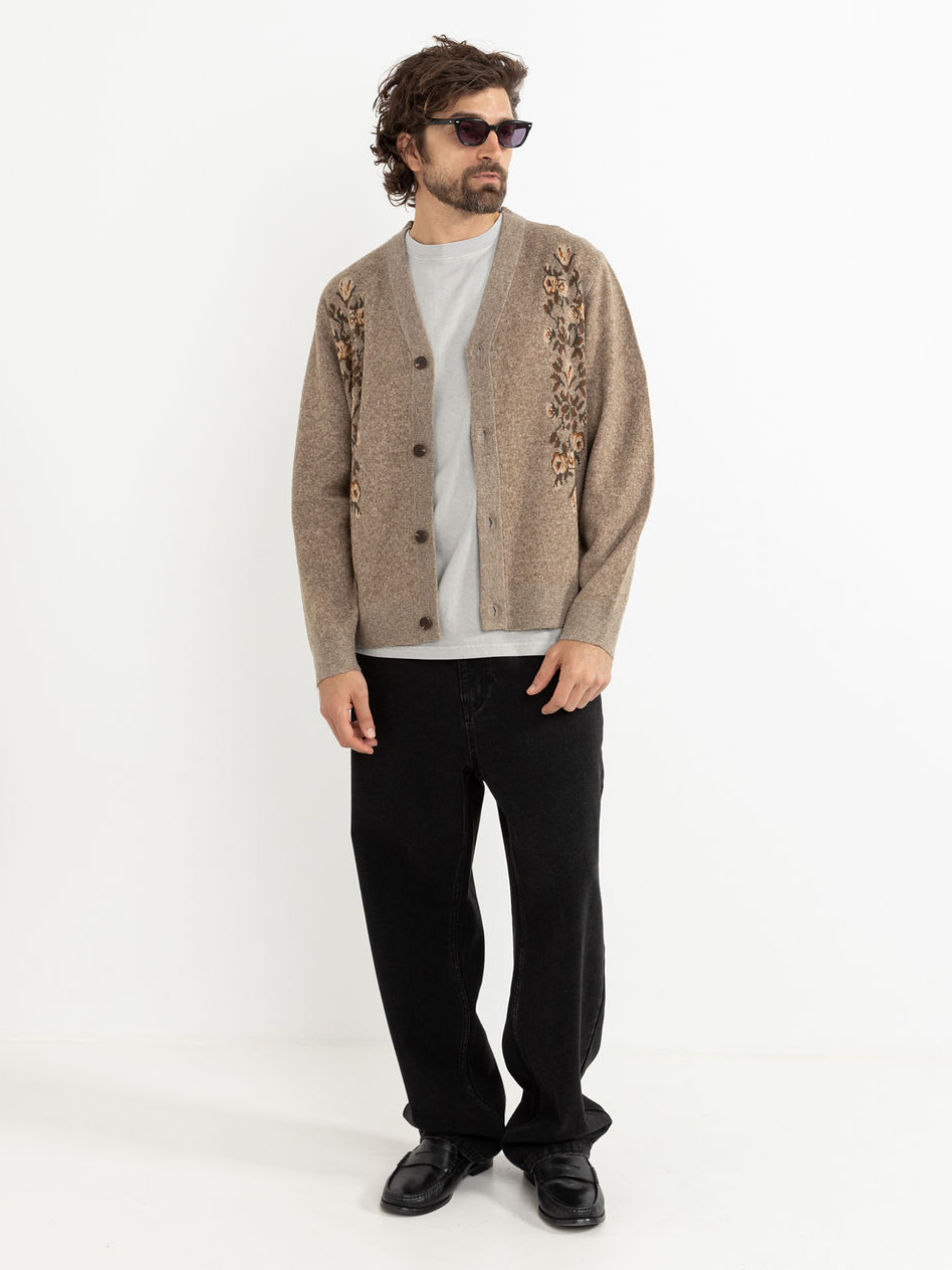 Rhythm Livin Vivaldi Cardigan Oat Men's LS Long Sleeve Knit Outerwear For Fall Winter Athens GA Georgia Kempt Menswear Store Near Me