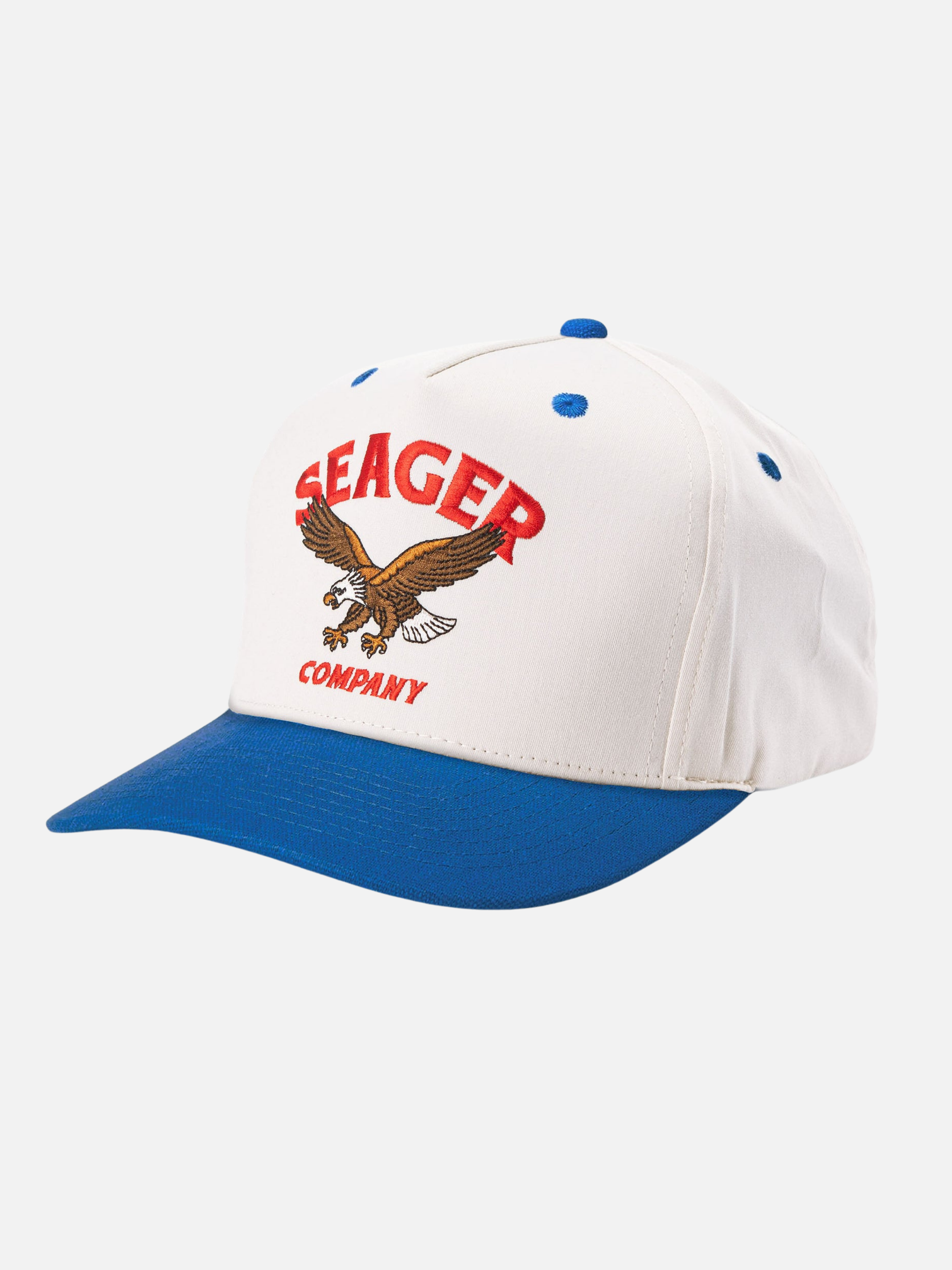 Seager Bradley Snapback Hat Cream Blue Athen GA Georgia Kempt Menswear Store Near Me