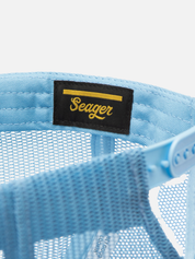 Seager Brand Old Town All Mesh Blue Snapback Hat Athens Kempt Menswear