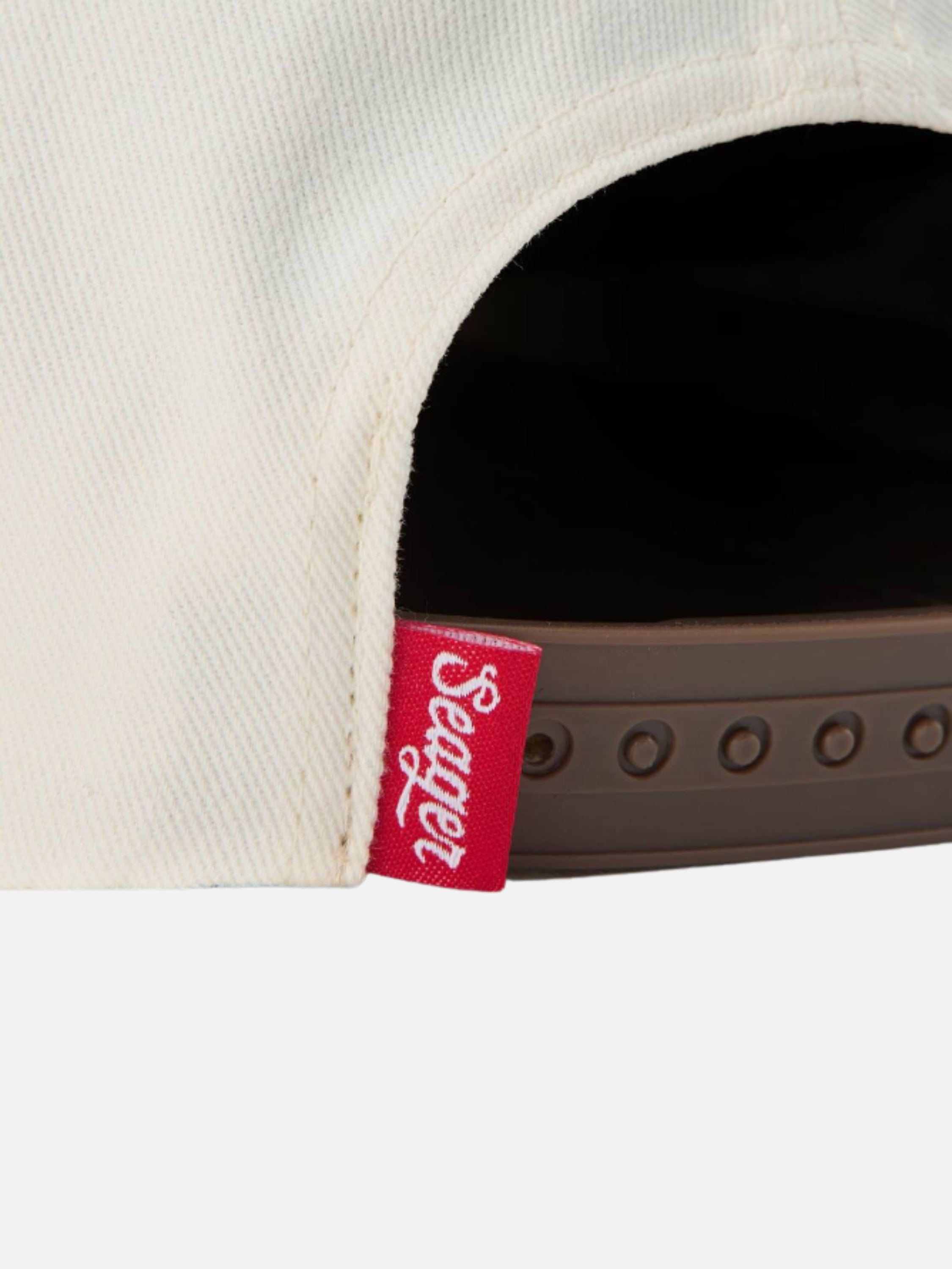 Seager Rodeo Snapback Medium Profile Cream Brown Red Western Accessories Men’s Hats for Men Kempt Athens GA Georgia Kempt Menswear Store Near Me