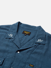 Seager Whippersnapper Navy Blue Pearl Snap Embroidered Casual Shirt Button Up Western Top for Men Athens GA Georgia Kempt Menswear Store Near Me