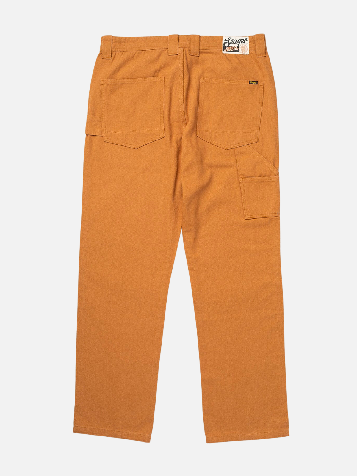 seager bison canvas pant coyote brown 100% cotton utility workwear relaxed fit pant kempt athens ga georgia men's clothing store
