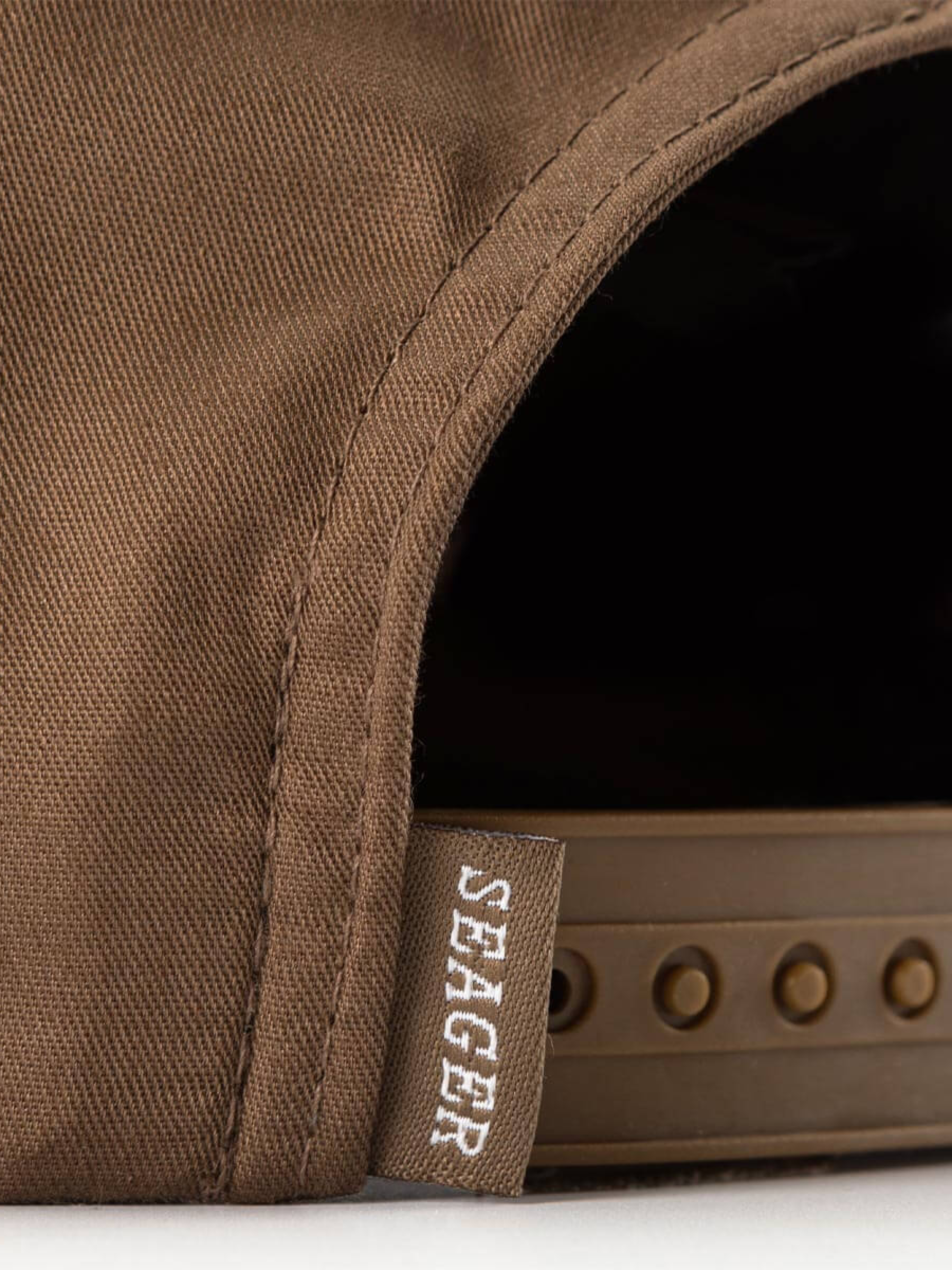 Seager Branded Snapback Brown Men's Adjustable Ball Cap Dad Hat For Men Athens GA Georgia Kempt Menswear Store Near Me