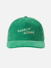 Seager Ramblin' Woman Cord Snapback Light Green Hat Unisex Corduroy Embroidered Cap For Women Athens GA Georgia Kempt Menswear Store Near Me