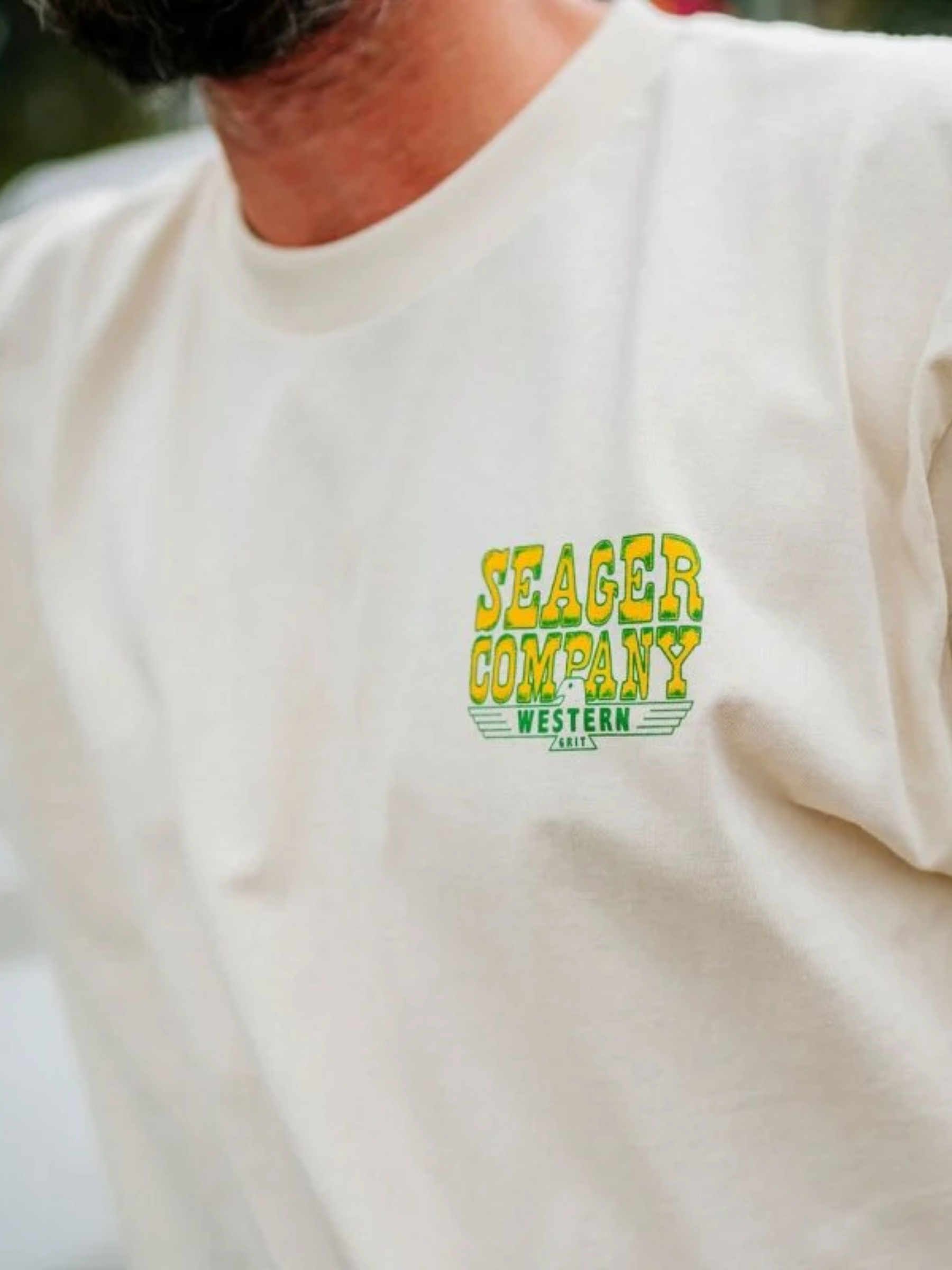 Seager Rattler Tee Vintage White Men's SS Short Sleeve Vintage Graphic Tee Shirt For Men Athens GA Georgia Kempt Menswear Store Near Me