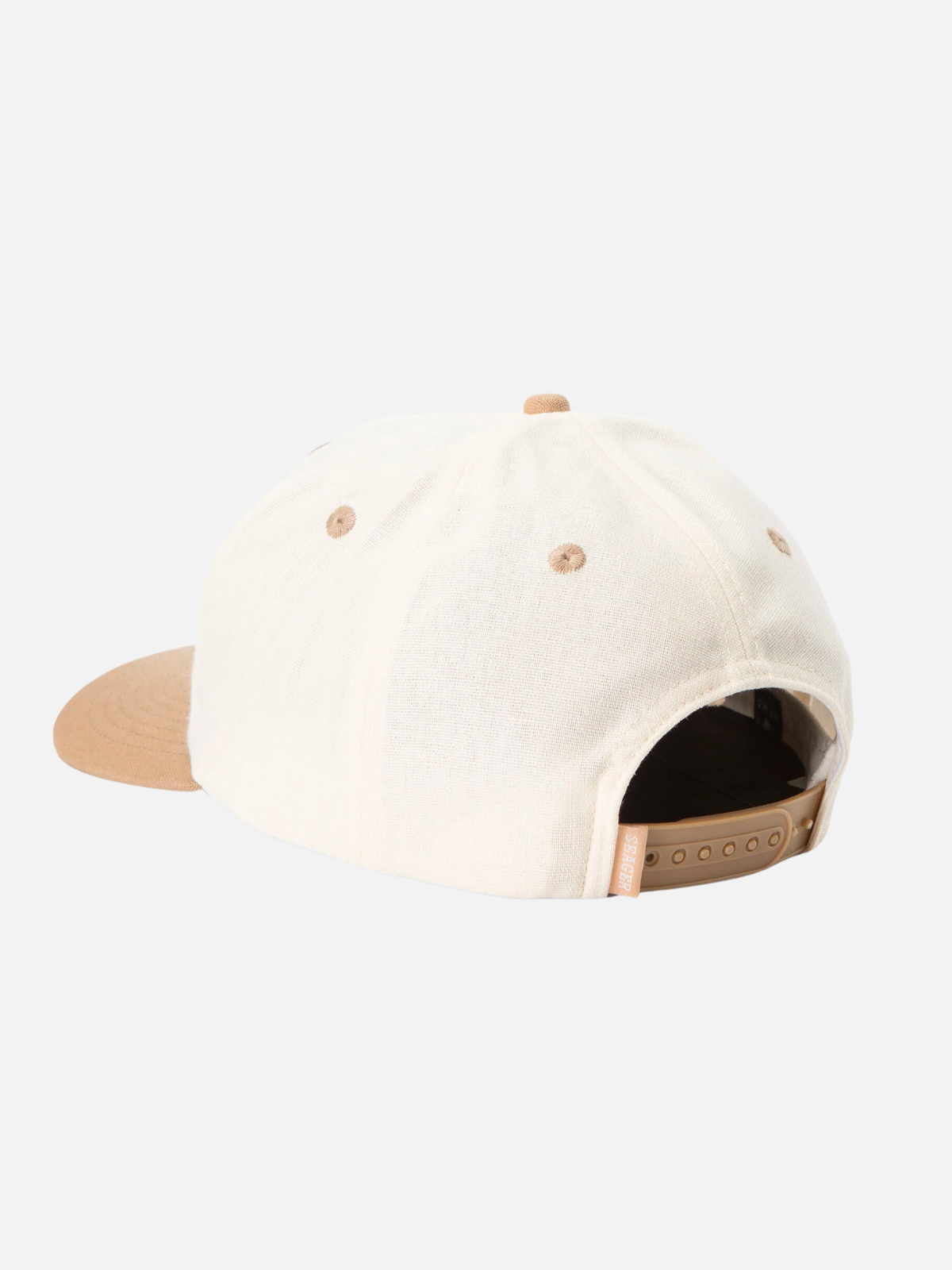 seager uncle bill snapback cream khaki tan cotton trucker hat kempt athens ga georgia men's clothing store