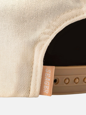 seager uncle bill snapback cream khaki tan cotton trucker hat kempt athens ga georgia men's clothing store