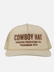 Sendero Provisions Cowboy Hat Cream Neutral Padded Trucker Hat Athens GA Georgia Kempt Menswear Store Near Me
