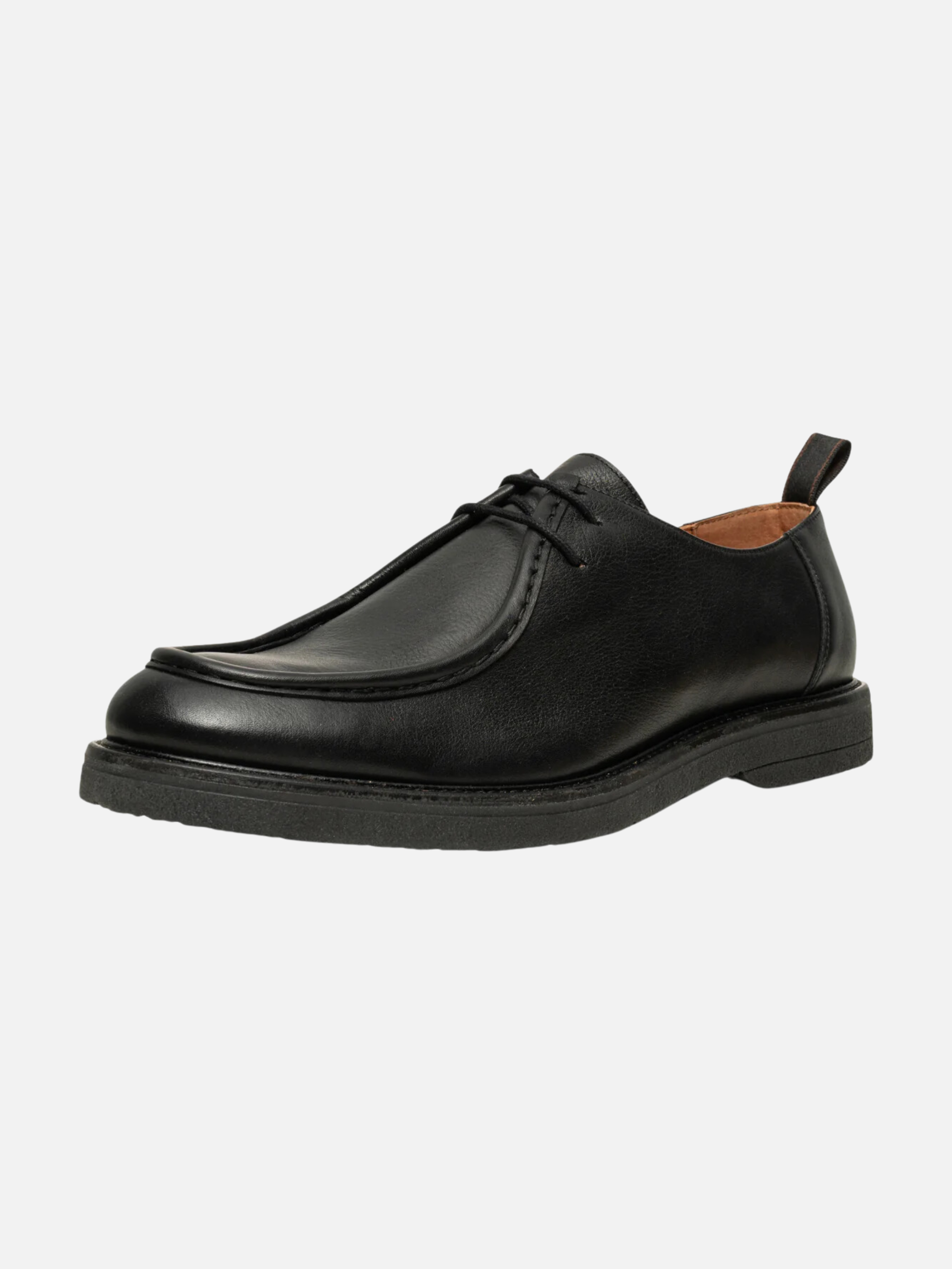 shoe the bear kip wallabee derby casual dress shoe with black water repellent lwg leather kempt athens ga georgia men's clothing store