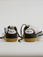 VEJA Volley Canvas Sneaker - Black White Natural