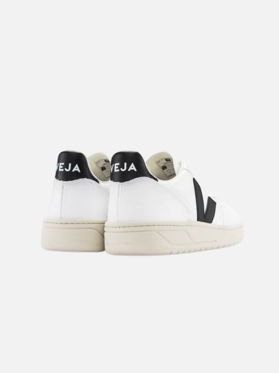 VEJA V-10 Leather Sneaker - White Black – Kempt