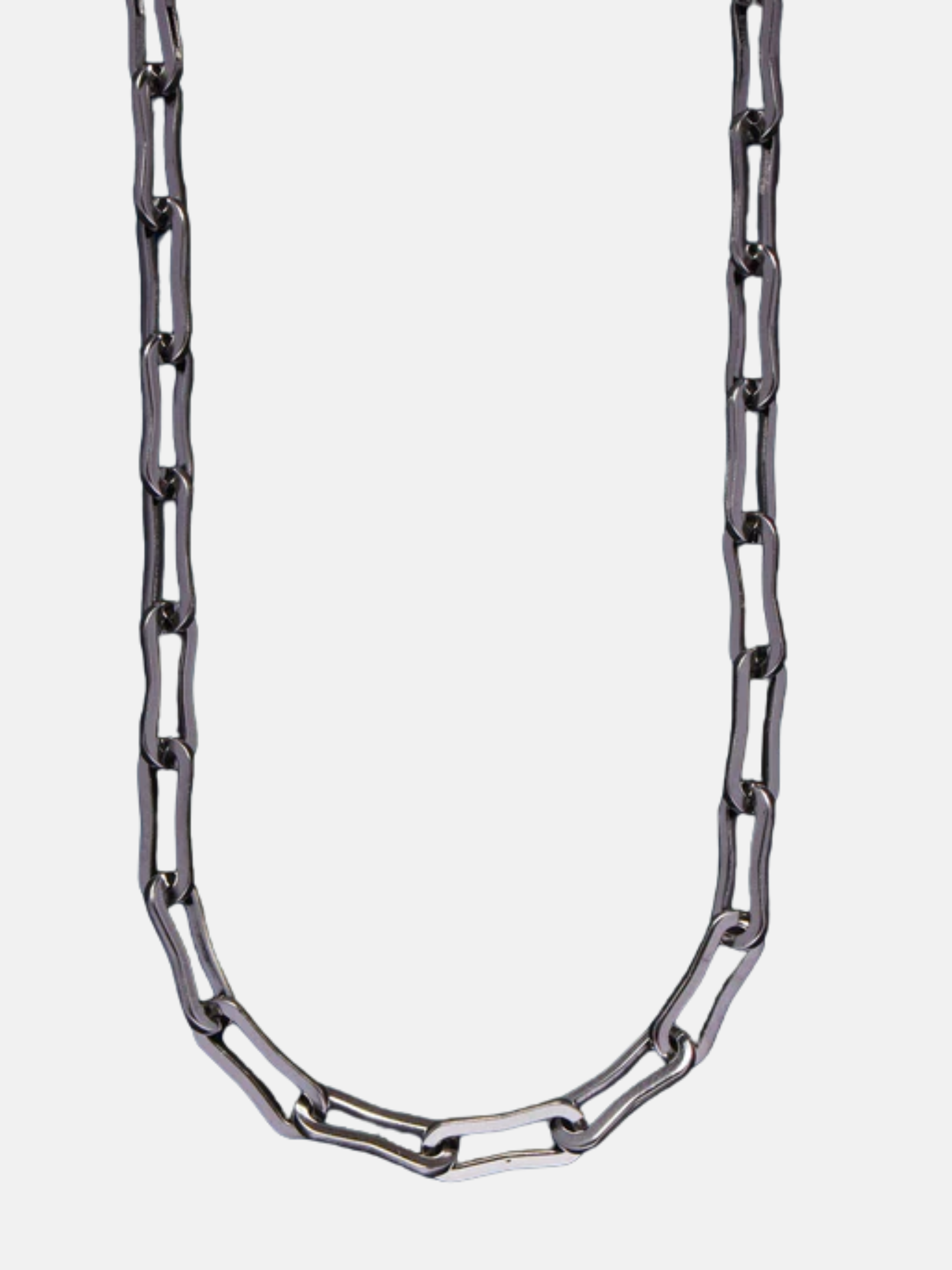 Waterproof Silver Large Cable Chain Necklace Men's 20"/22" Inch Chain Accessory For Men Athens GA Georgia Kempt Menswear Store Near Me