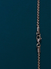 4mm Round Box Chain Necklace - Steel