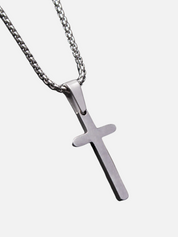 Mini Stainless Steel Cross Necklace