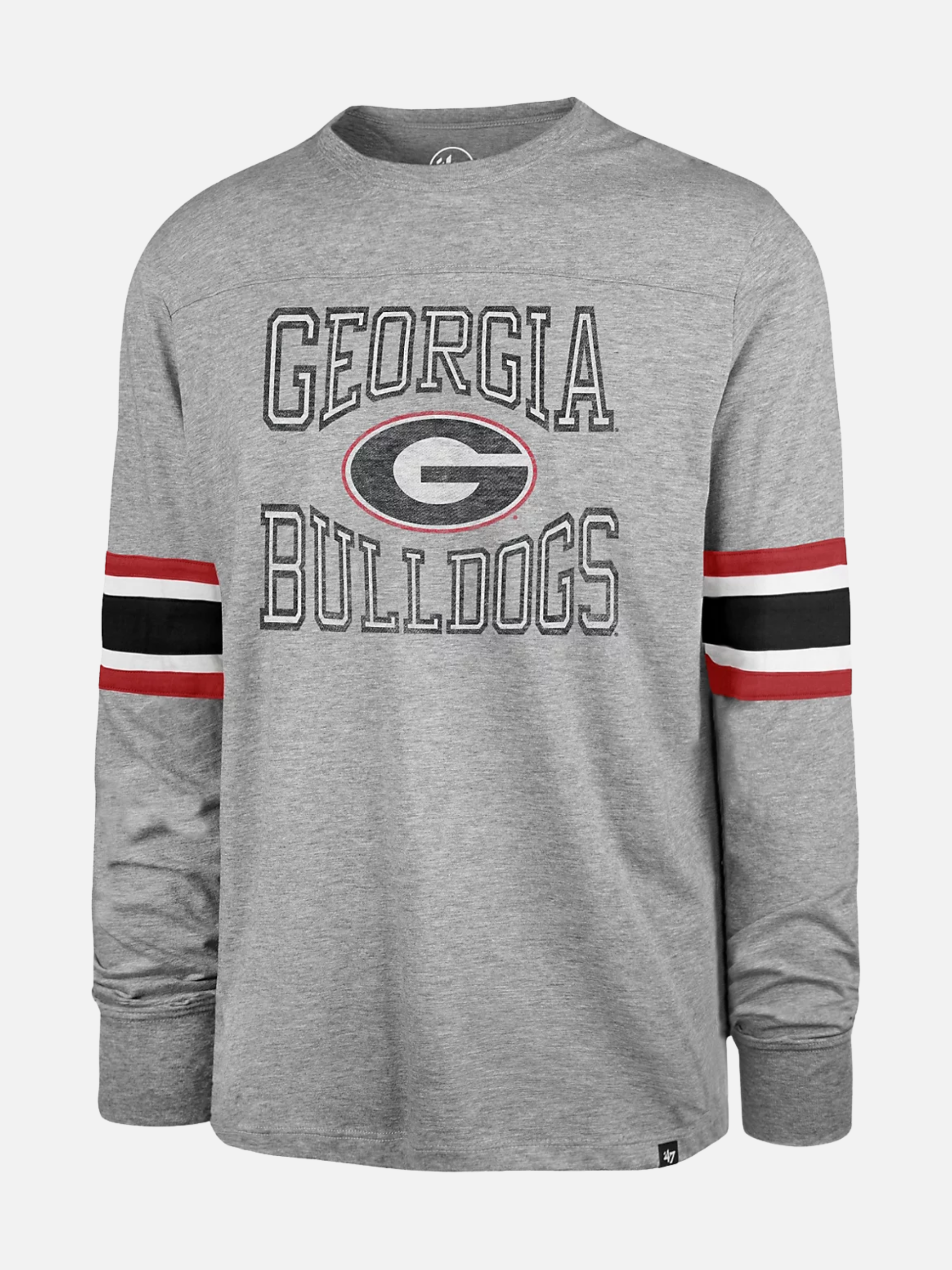 ‘47 Brand Georgia Bulldogs Vintage Cover Two Brex Tee Slate Grey Athens GA Georgia Kempt LS Long Sleeve Top UGA Athens GA Georgia Kempt Menswear Store Near Me