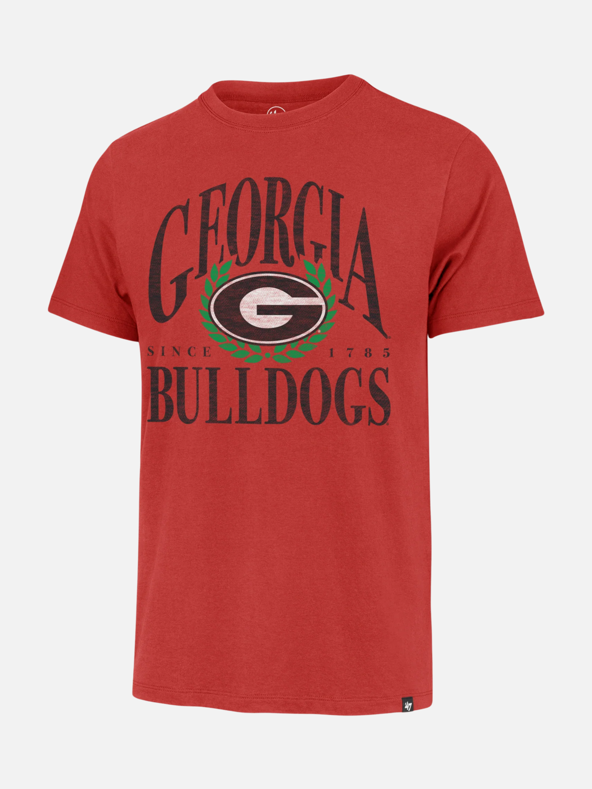 ‘47 Brand Georgia Bulldogs UGA Dawgs Pitchout Franklin Tee T-Shirt Racer Red Athens GA Georgia Kempt Menswear Store Near Me