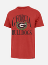 ‘47 Brand Georgia Bulldogs UGA Dawgs Pitchout Franklin Tee T-Shirt Racer Red Athens GA Georgia Kempt Menswear Store Near Me