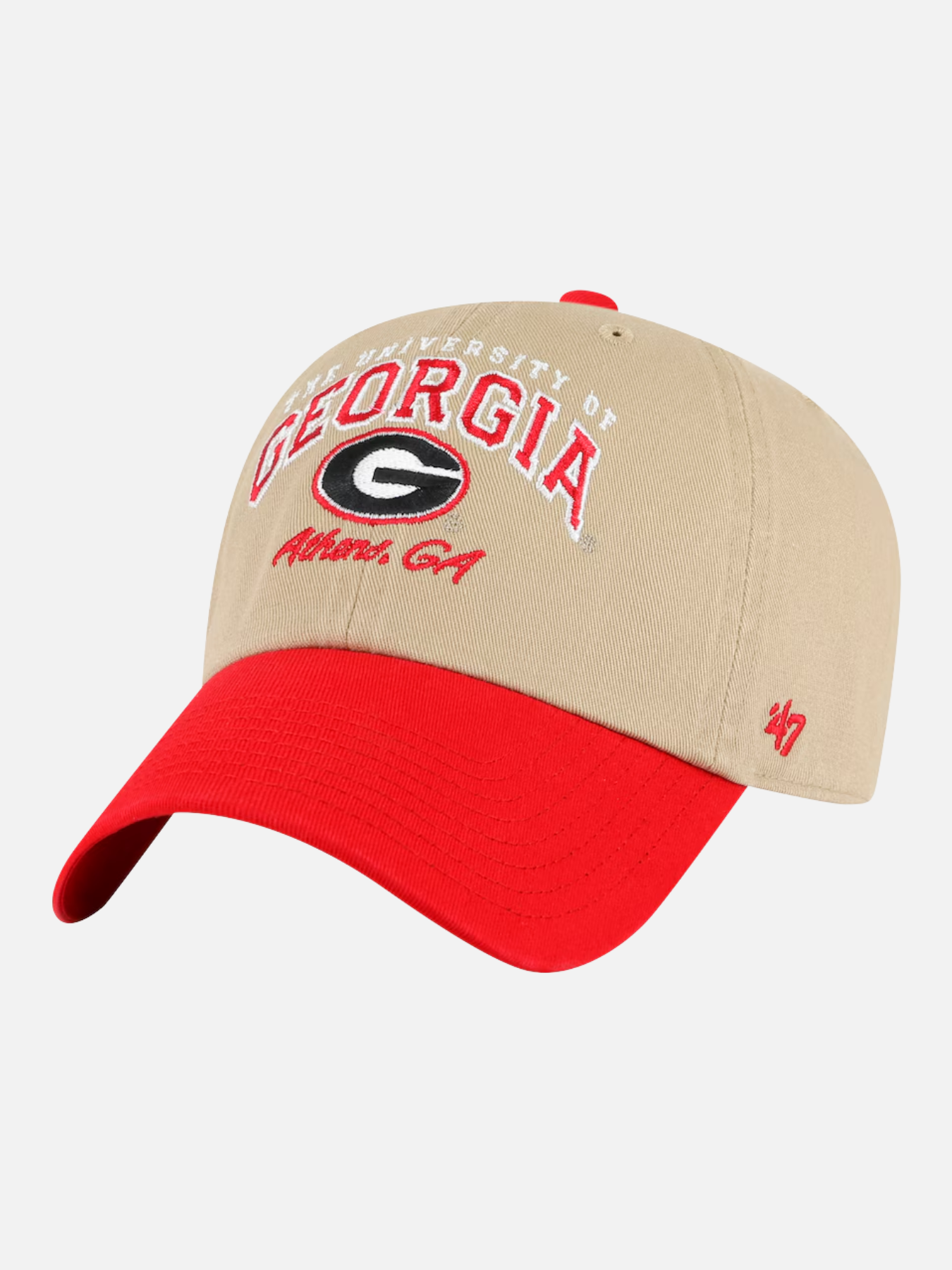 '47 Brand Georgia Bulldogs Khaki Local Clean Up Hat