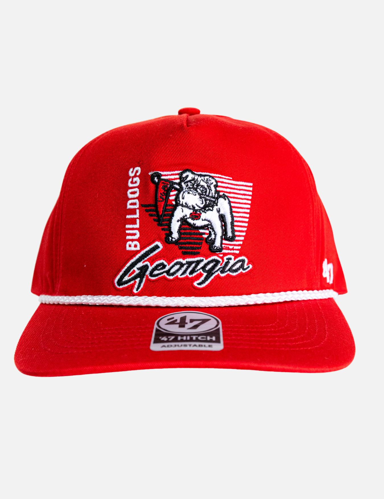 47 Brand Georgia Bulldogs Embroidered Splint Hitch Hat Red Kempt Mens Clothing Store Athens GA UGA