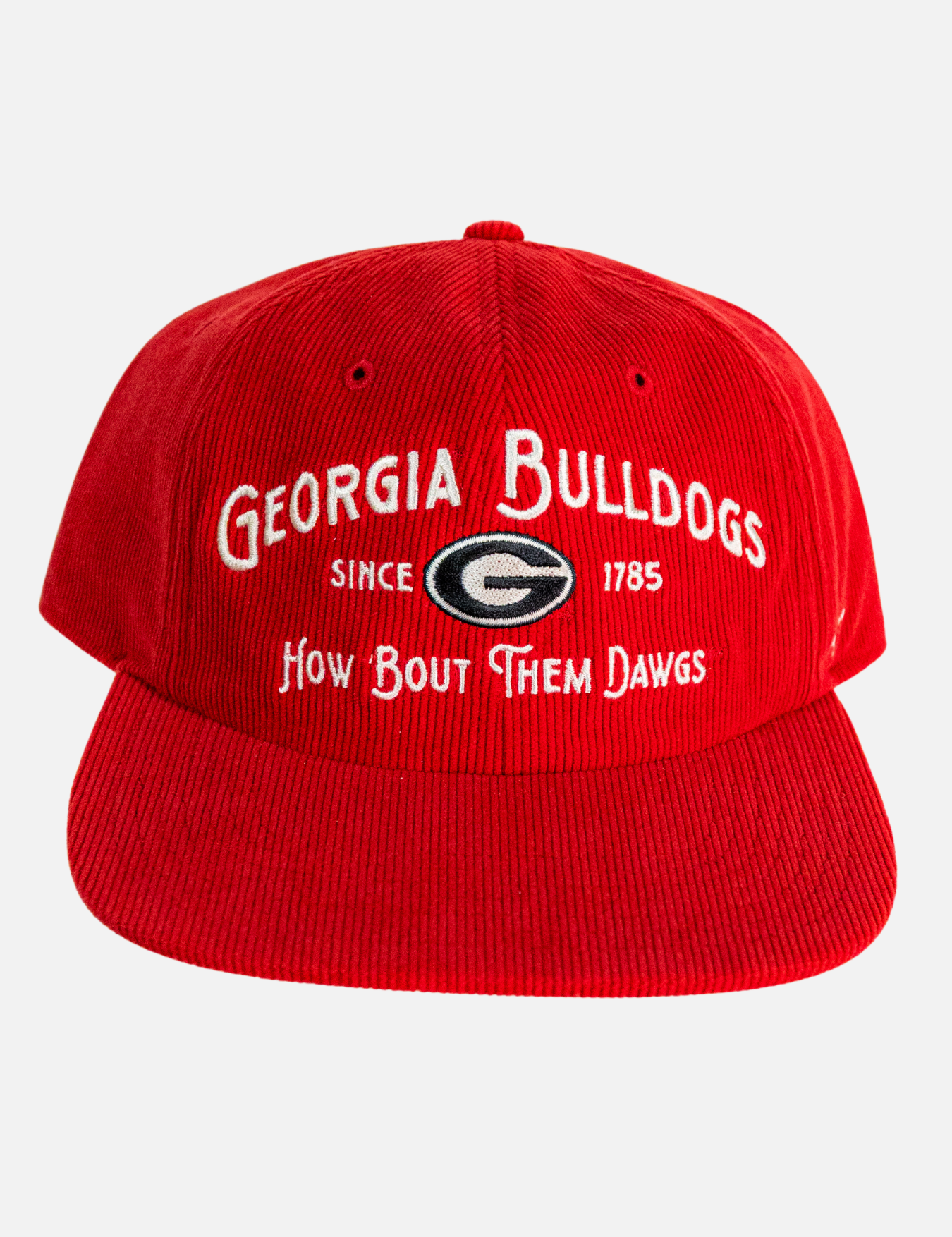 47 Brand Georgia Bulldogs Embroidered Whitlock Embroidered Captain Hat Red Kempt Mens Clothing Store Athens GA UGA