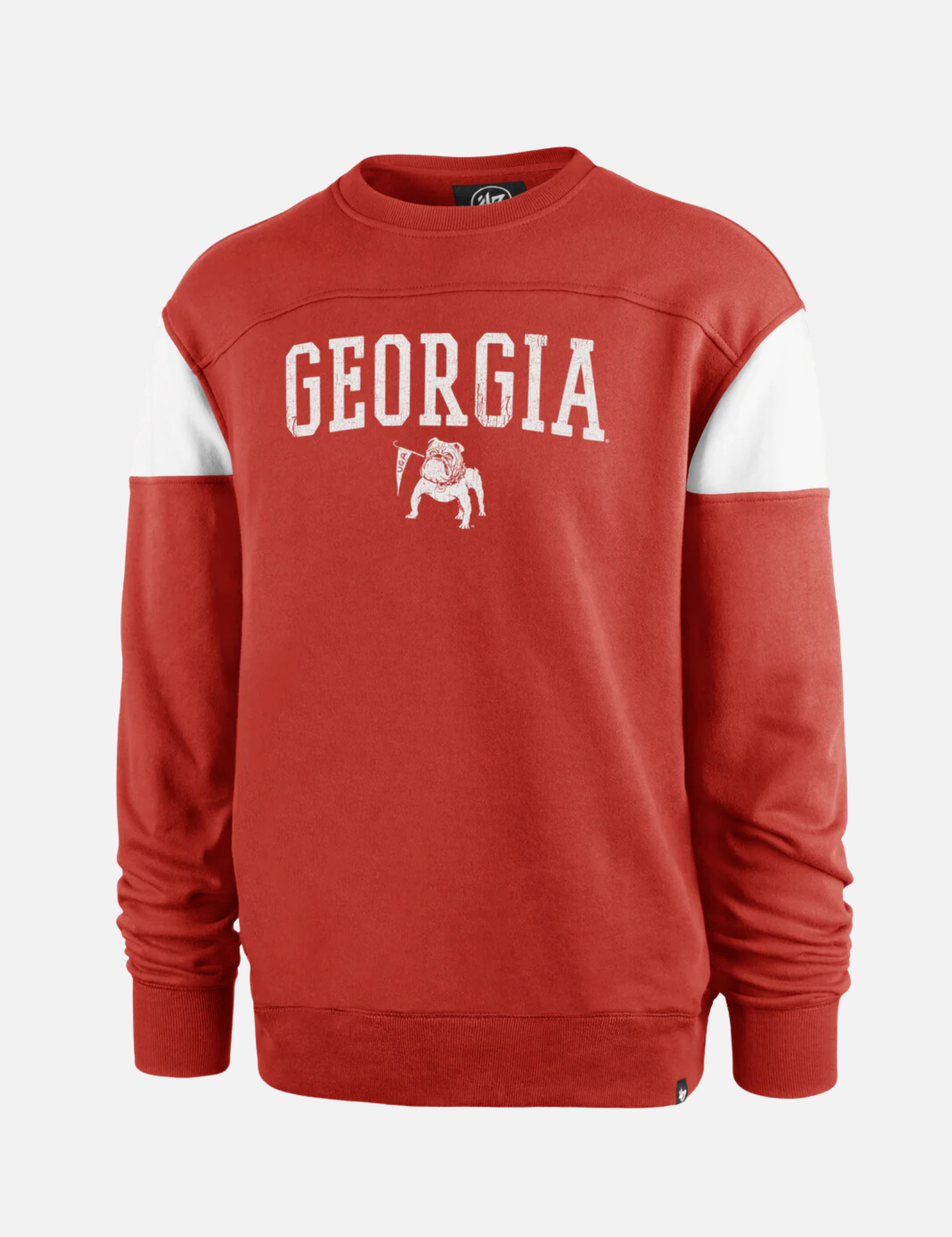 47’ Brand Georgia Bulldogs Groundbreak Onset Crew Vintage Racer Red Athens GA Georgia Kempt Menswear Store Near Me