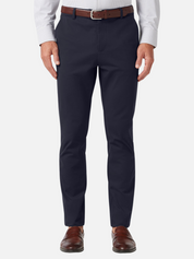 Mizzen + Main Upton Chino Pant Navy Solid Blue Men’s Formal Dress Bottoms for Men Athens GA Georgia Kempt Menswear Store Near Me