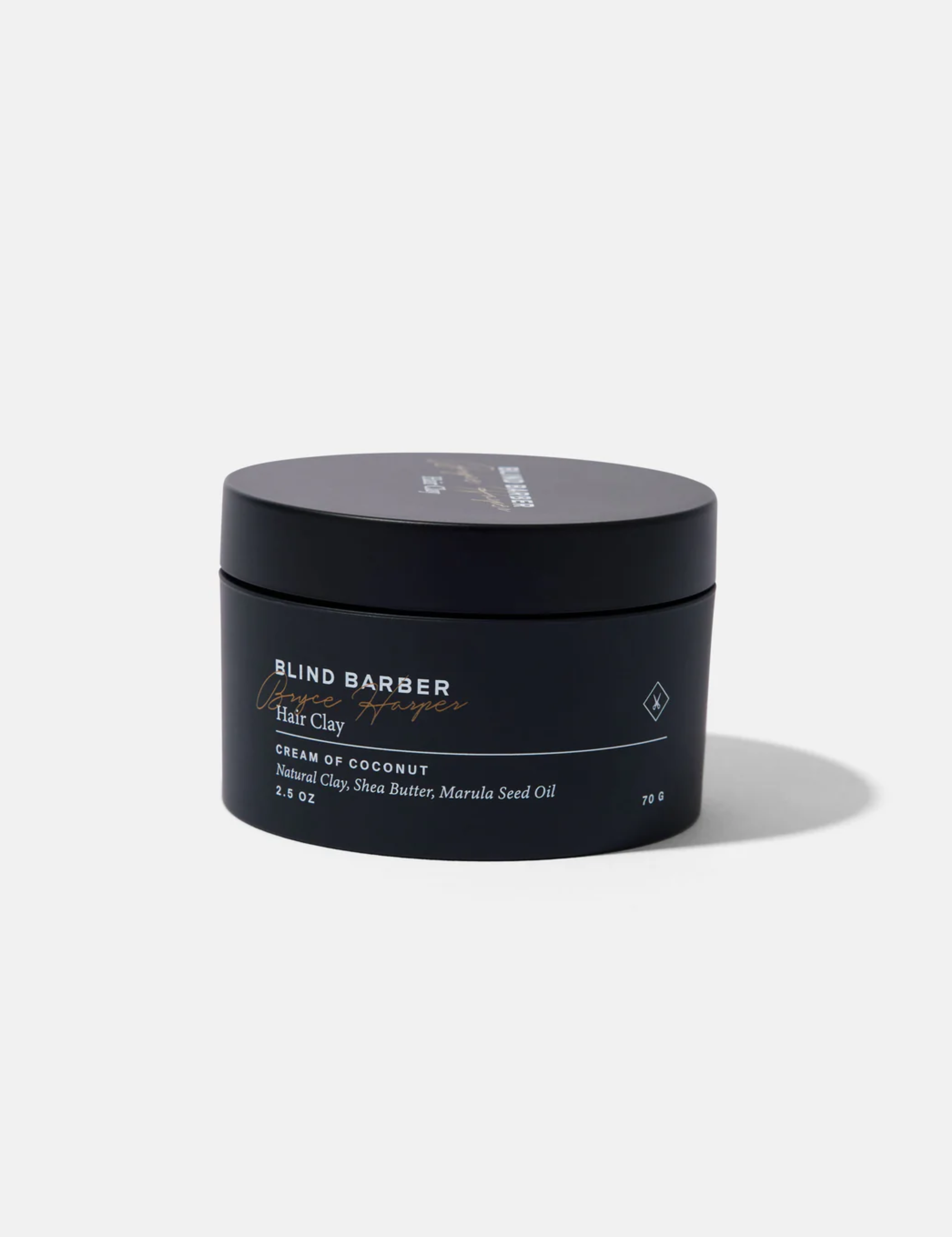 blind barber bryce harper hair clay medium hold styling product made with all natural ingredients kempt athens ga georgia men's clothing store