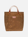  bradley mountain coal tote waxed canvas bag brushed brown genuine leather handle kempt athens ga georgia men's clothing store