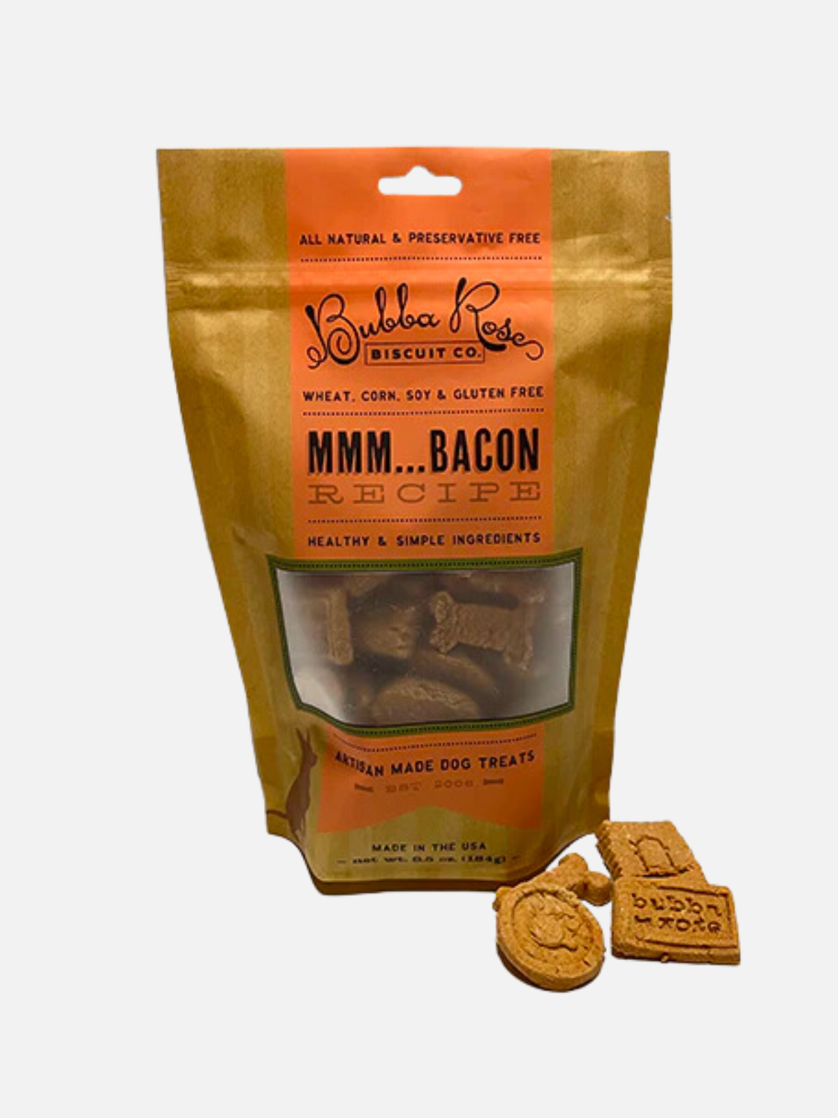 bubba rose biscuit company dog biscuit bag bacon peanut butter pizza crust all star assorted flavors vegetarian treats kempt athens ga georgia men's clothing store