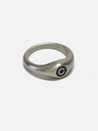 curated basics c copyright black silver steel resin inlay signet ring kempt athens ga georgia men's clothing store jewelry