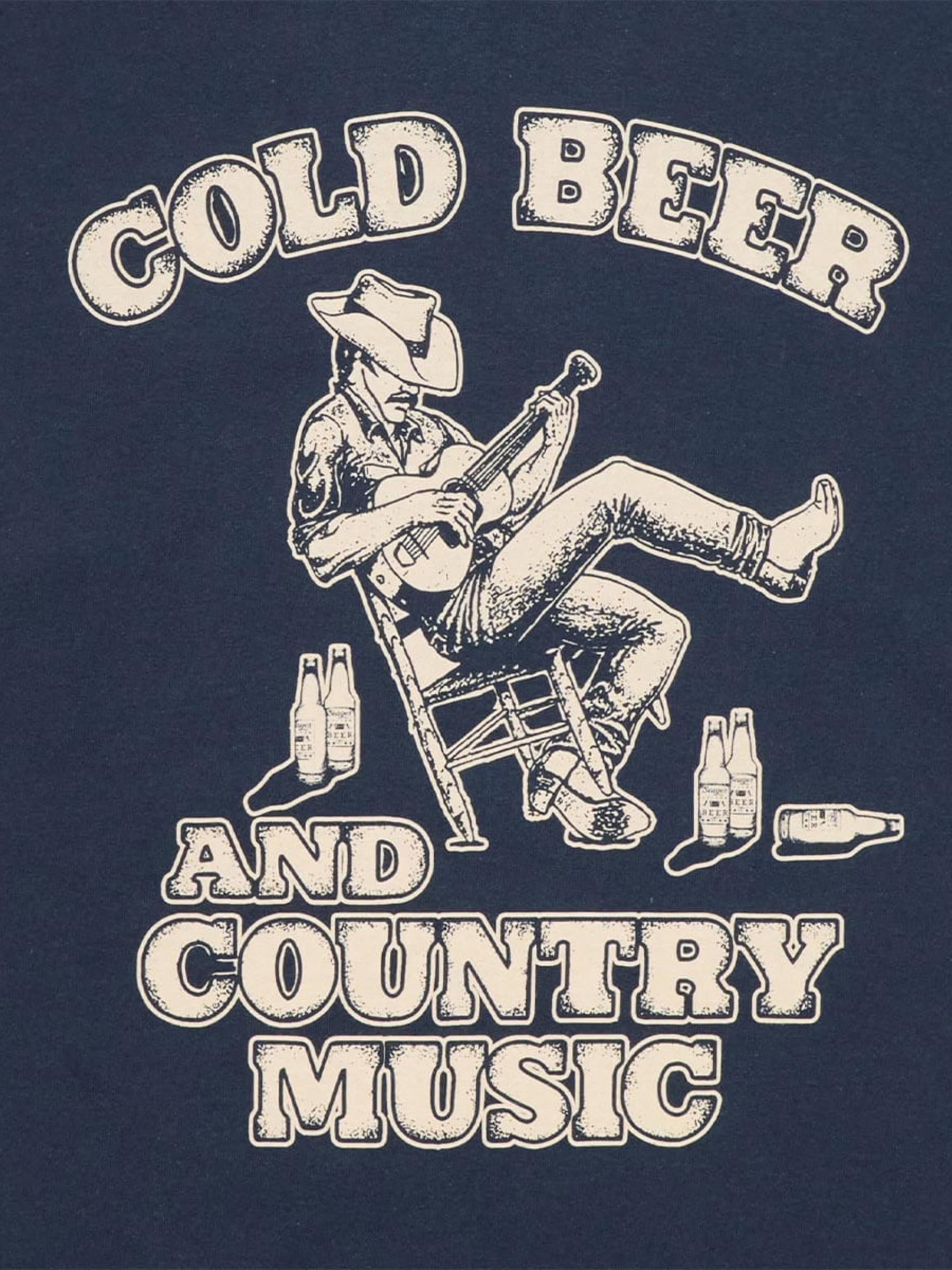 Country Music Tee Navy Blue Men's SS Short Sleeve Graphic Tee Shirt For Men Athens GA Georgia Kempt Menswear Store Near Me