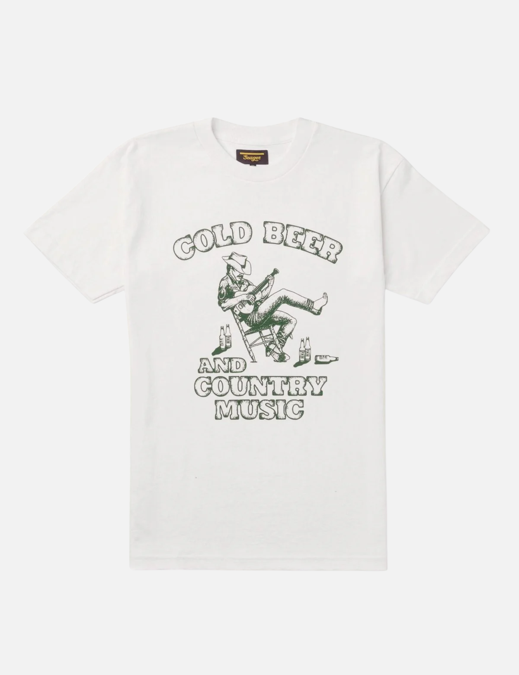 Country Music Tee Vintage White Men's SS Short Sleeve Graphic Tee Shirt For Men Athens GA Georgia Kempt Menswear Store Near Me