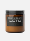 Craft + Foster Candles 8oz Kempt Athens Georgia Mens Gift Guide Holiday Shop Leather & Teak
