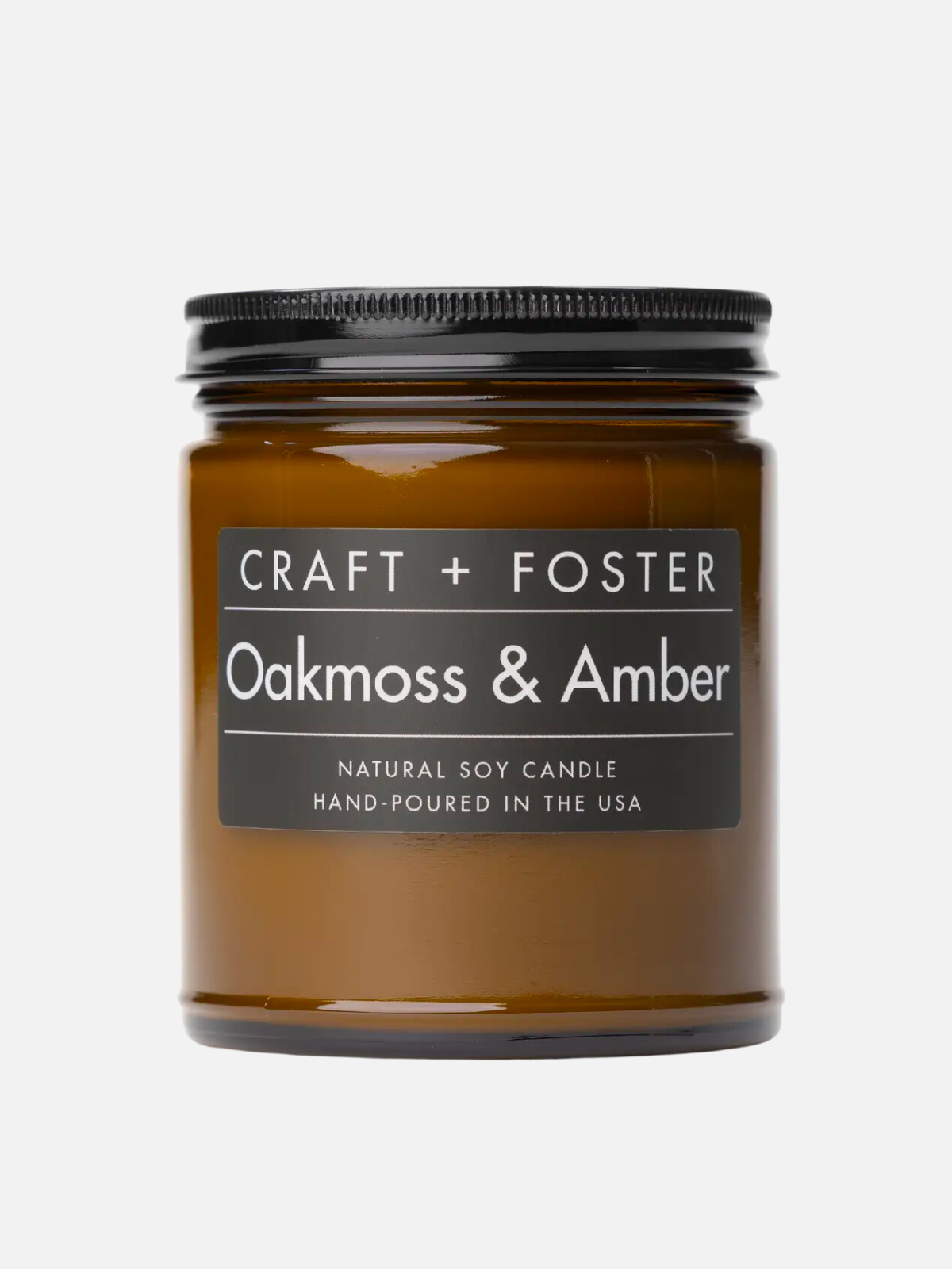 Craft + Foster Candles 8oz Kempt Athens Georgia Mens Gift Guide Holiday Shop Oakmoss & Amber