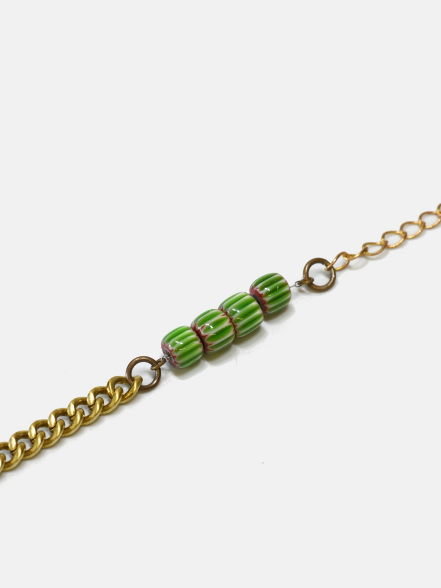 Curated Basics Ceramic Beads Chain Bracelet Brass NYC Jewelry Accessories Athens GA Georgia Kempt Menswear Store Near Me