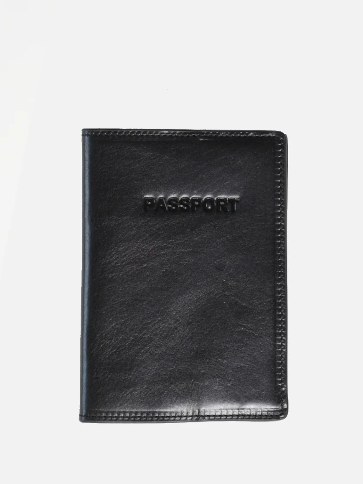 curated basics italian leather passport sleeve black suede interior kempt athens ga georgia men's clothing store