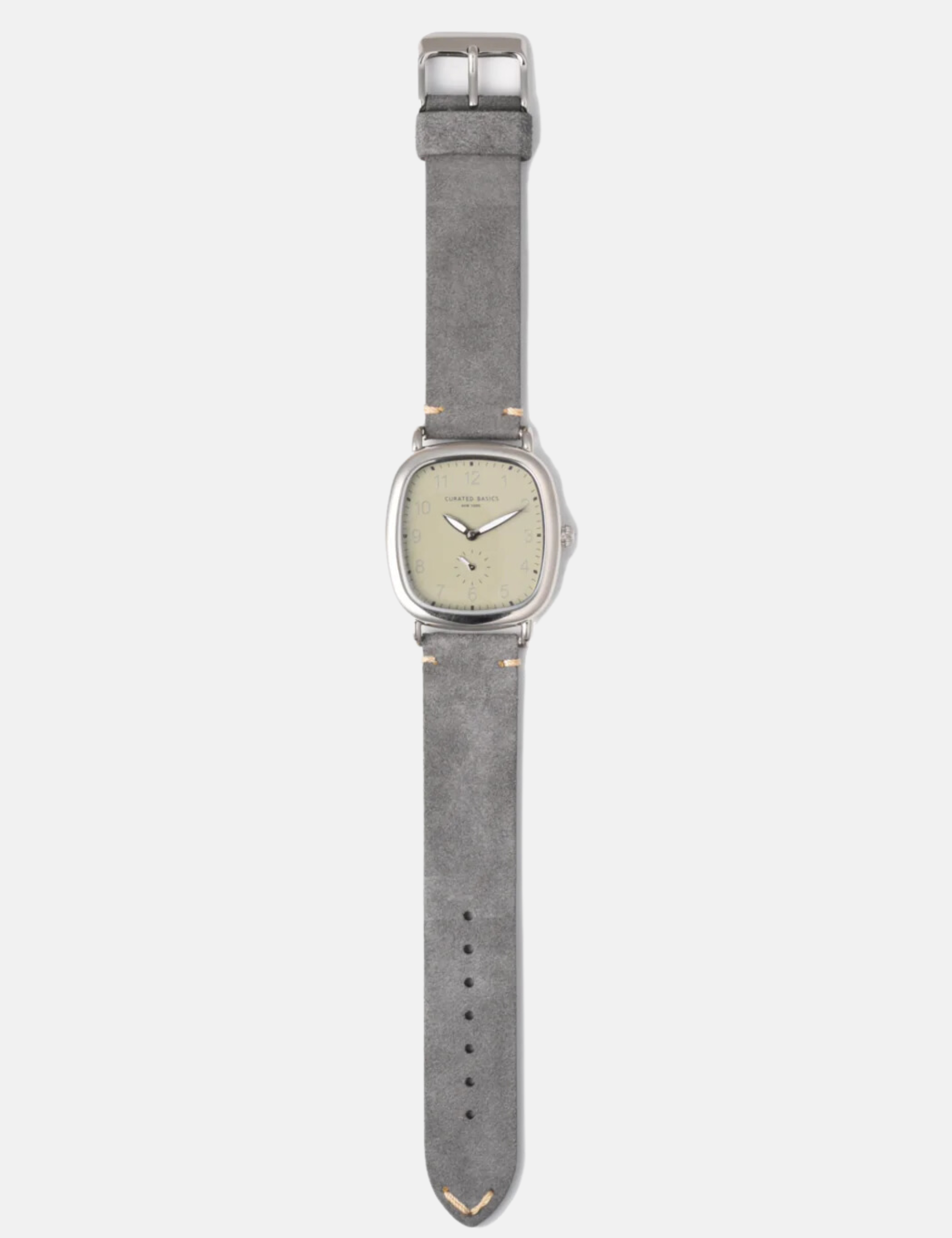 Curated Basics The Tank 2.0 Stone Watch Suede Grey Mens Clock Jewelry Accessories Clothing Store Kempt Athens Georgia