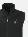 Georgia Bulldogs Full Zip Leaning Dawg Packable Vest Black UGA Gear Mens Clothing Store Athens GA Kempt