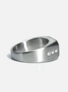 curated basics dotted solid steel signet ring kempt athens ga georgia men's clothing store jewelry