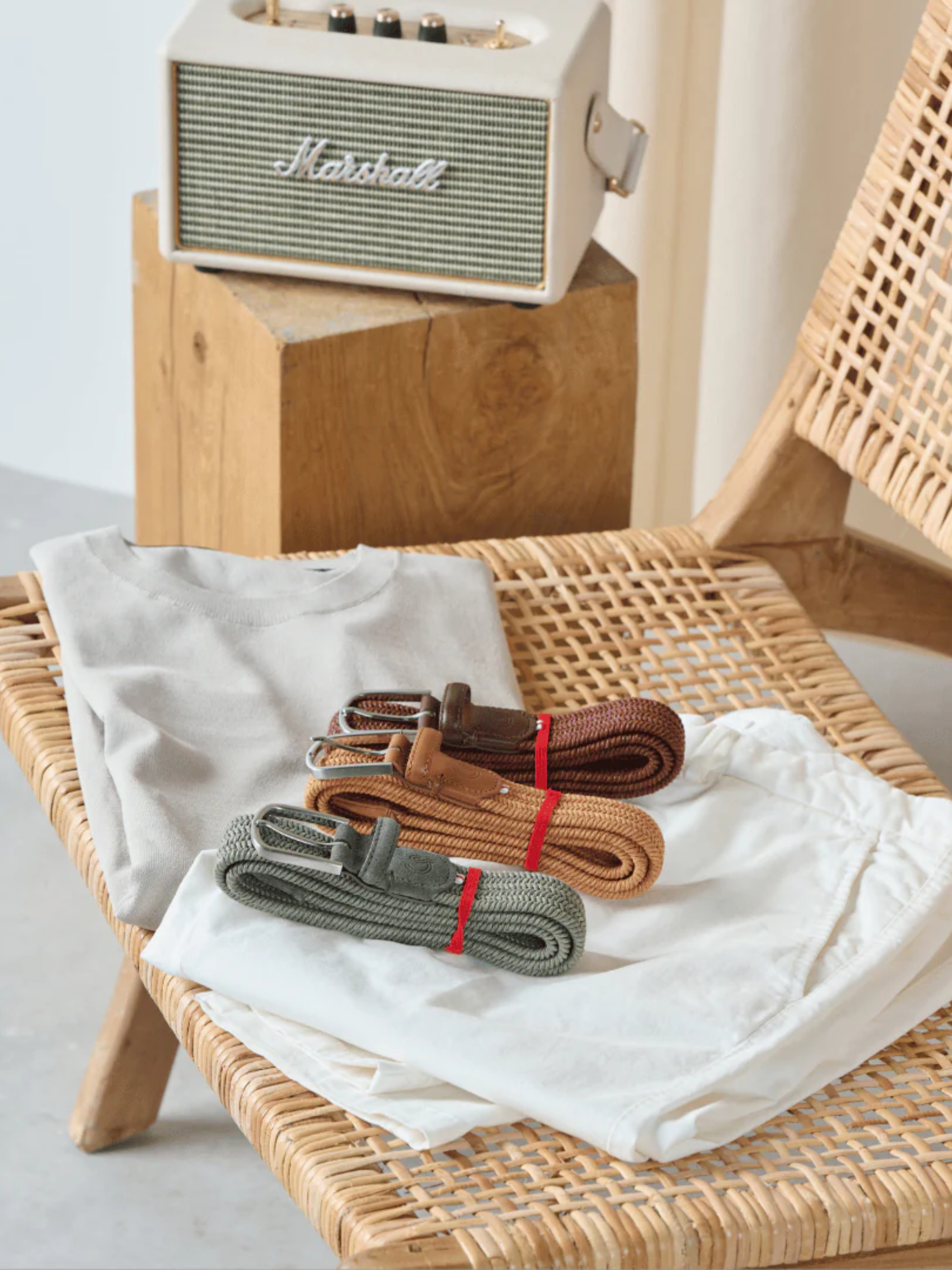 La Boucle Waxed Cotton Belt Sardegna Chocolate Brown Men’s Belts Belt Adjustable Woven Athens GA Georgia Kempt Menswear Store Near Me