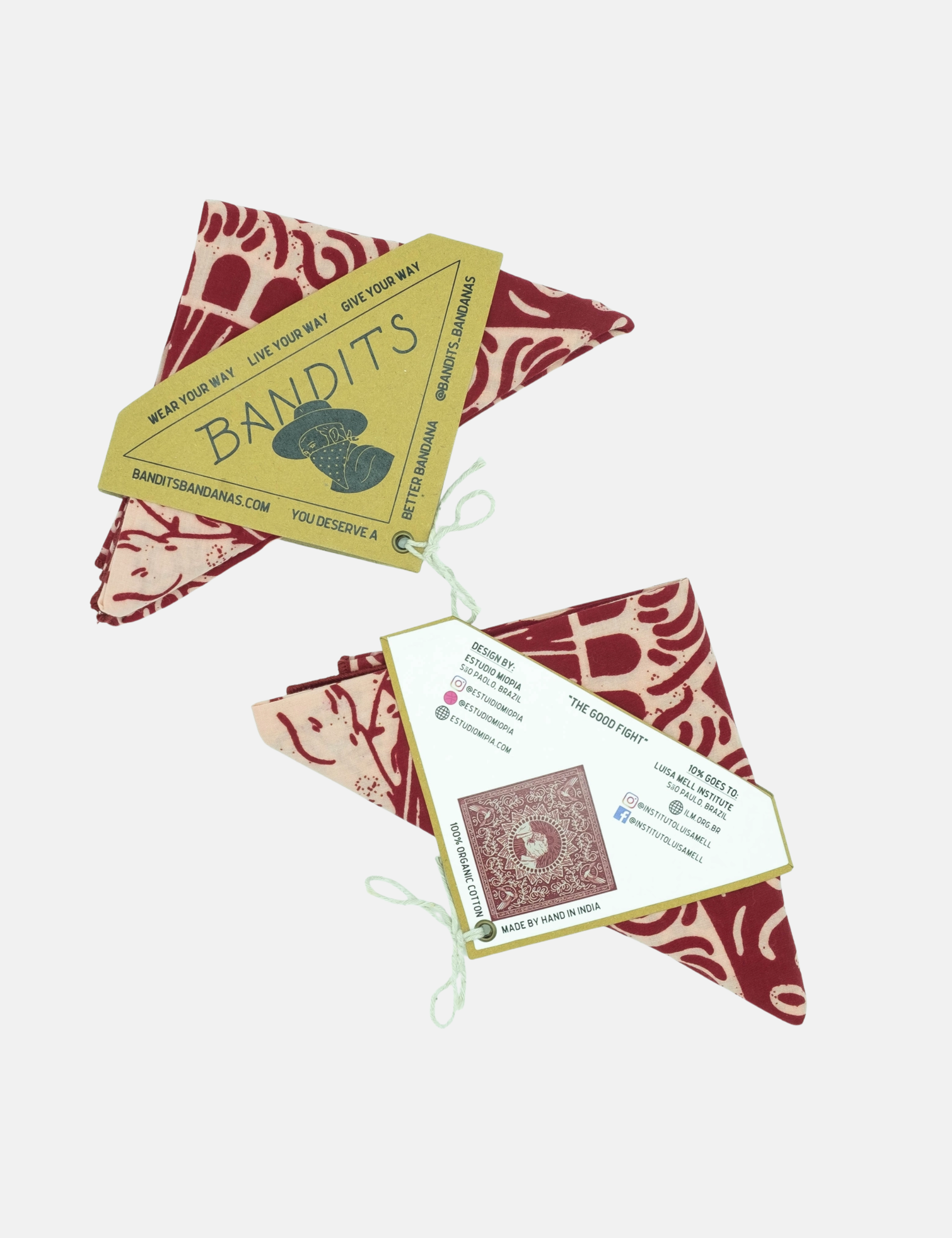 Bandits Bandanas Cotton Bandanas Accessories for Men Unisex Accessory Gifts for Him Her Athens GA Georgia Kempt Menswear Store Near Me
