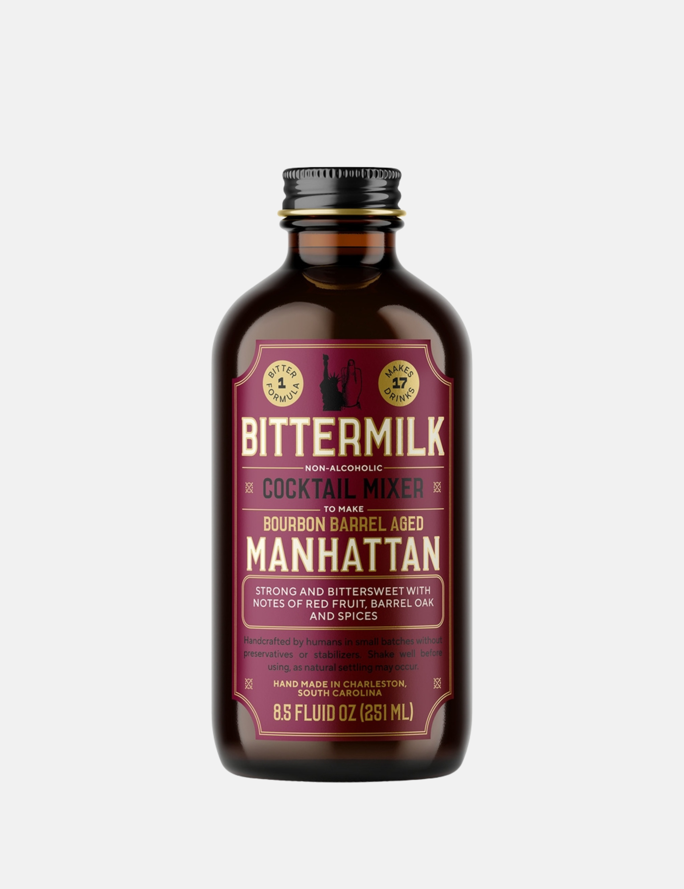 Bittermilk Bottling Co. Bourbon Barrel Aged Manhattan Cocktail Mixer Holiday Gifts for Him Christmas Ideas for Husband Stocking Stuffer Bar Non Alcoholic Athens GA Georgia Kempt Menswear Store Near Me 