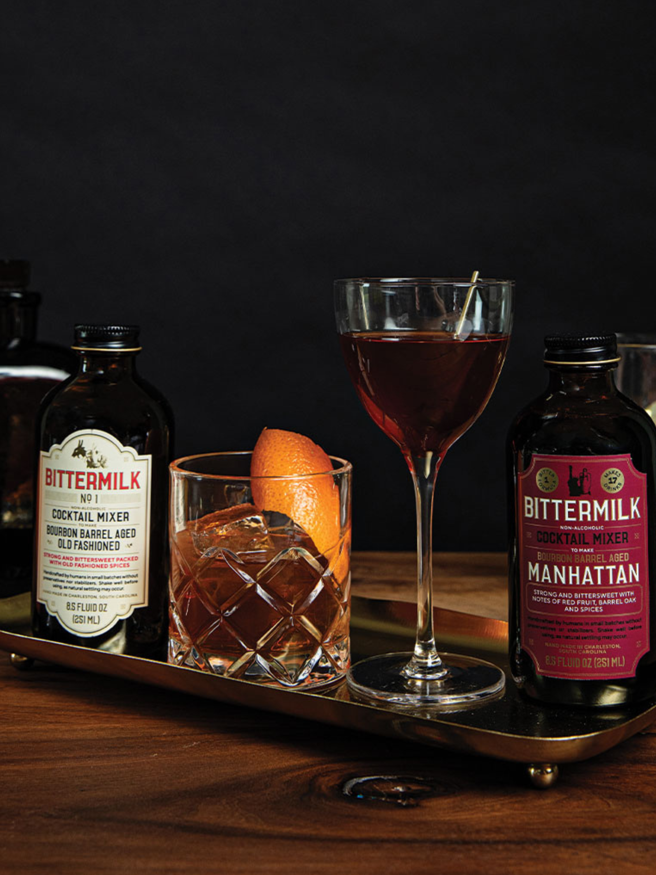 Bittermilk Bottling Co. Bourbon Barrel Aged Manhattan Cocktail Mixer Holiday Gifts for Him Christmas Ideas for Husband Stocking Stuffer Bar Non Alcoholic Athens GA Georgia Kempt Menswear Store Near Me 
