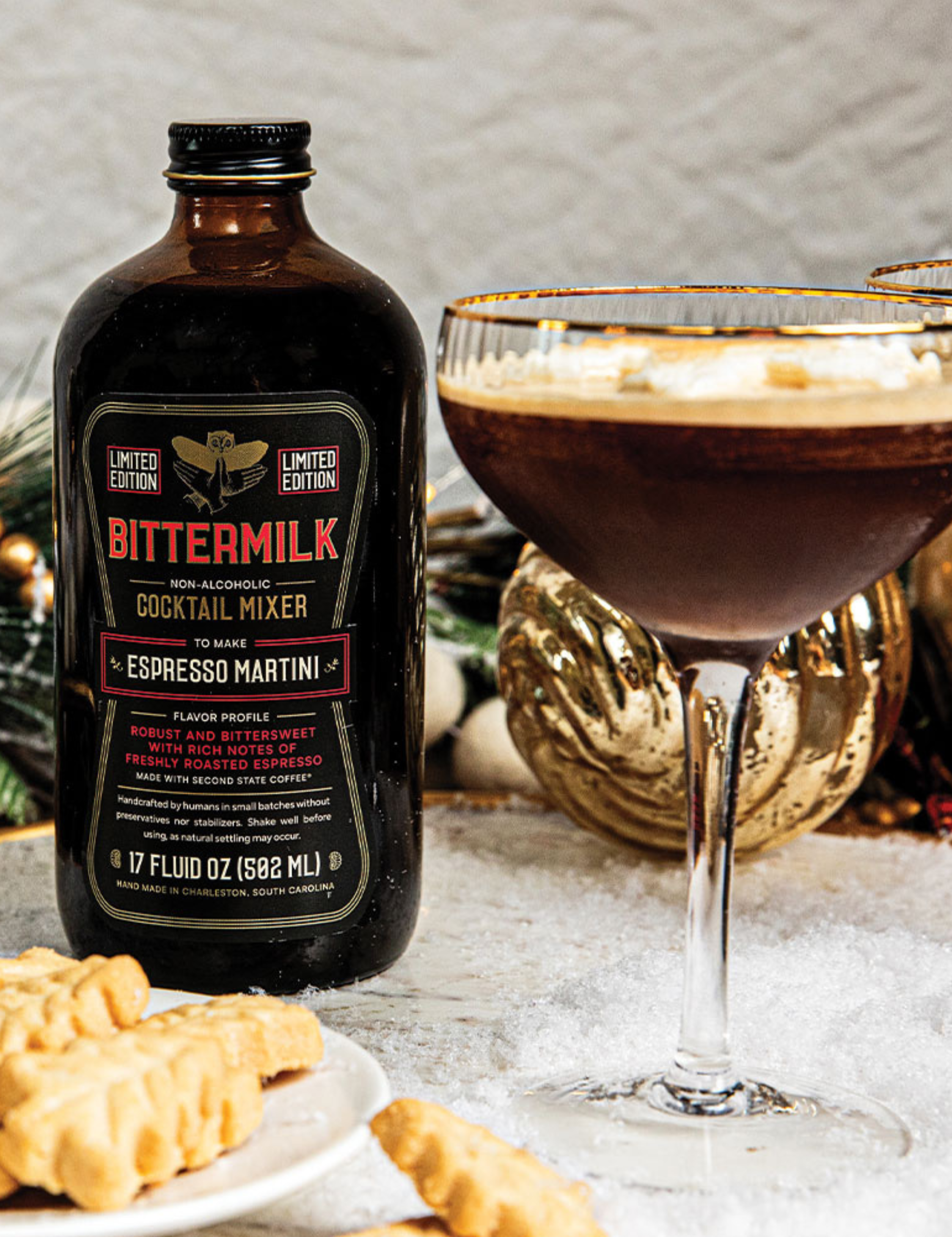 Bittermilk Bottling Co. Espresso Martini Cocktail Mixer Holiday Gifts for Him Christmas Ideas for Husband Stocking Stuffer Bar Non Alcoholic Athens GA Georgia Kempt Menswear Store Near Me 