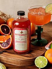 Bittermilk Bottling Co. Margarita Rosato with Italian Blood Orange Apertivo Cocktail Mixer Holiday Gifts for Him Christmas Ideas for Husband Stocking Stuffer Bar Non Alcoholic Athens GA Georgia Kempt Menswear Store Near Me 