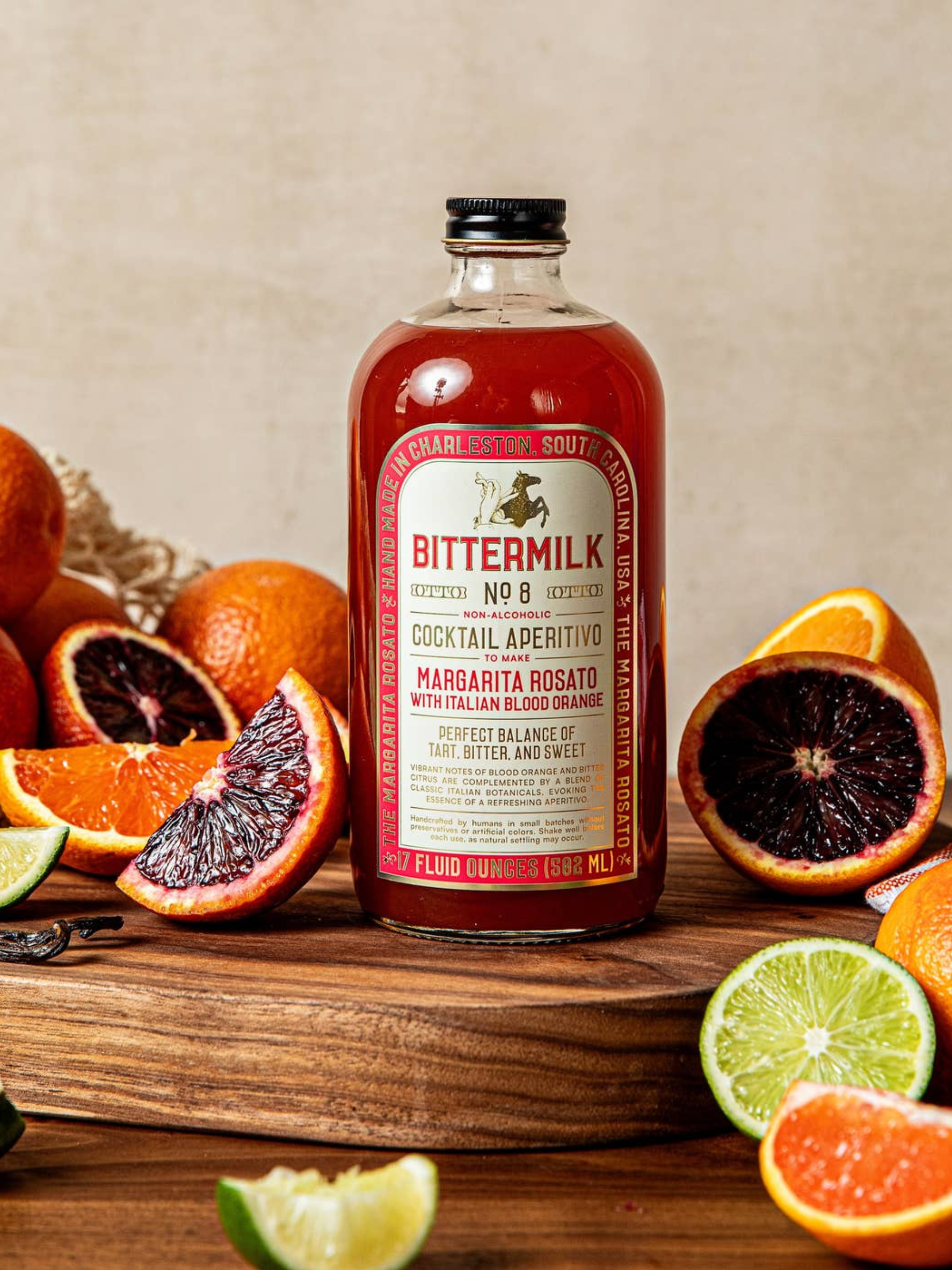 Bittermilk Bottling Co. Margarita Rosato with Italian Blood Orange Apertivo Cocktail Mixer Holiday Gifts for Him Christmas Ideas for Husband Stocking Stuffer Bar Non Alcoholic Athens GA Georgia Kempt Menswear Store Near Me 