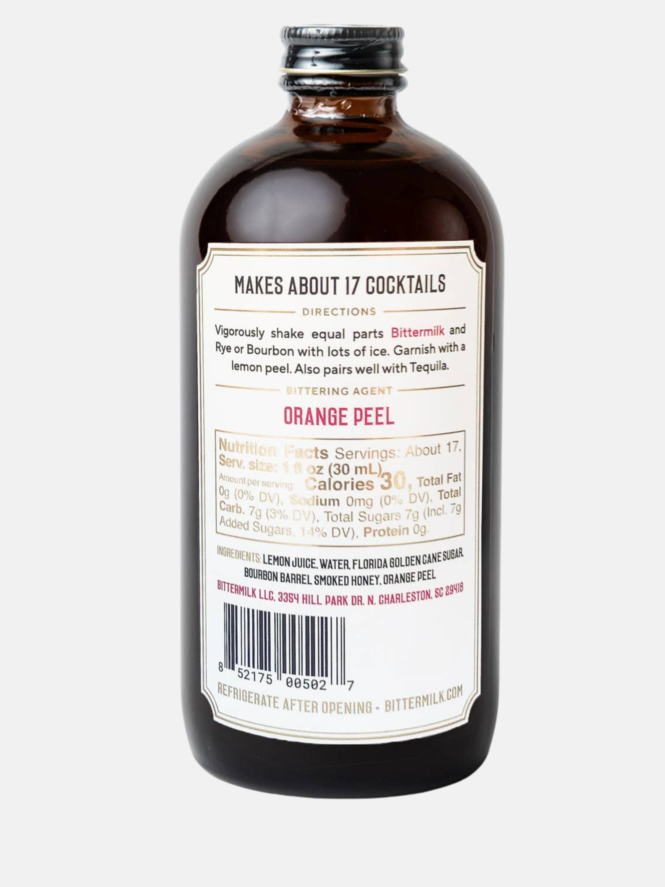 Bittermilk Bottling Co. Smoked Honey Whiskey Sour Cocktail Mixer Holiday Gifts for Him Christmas Ideas for Husband Stocking Stuffer Bar Non Alcoholic Athens GA Georgia Kempt Menswear Store Near Me 