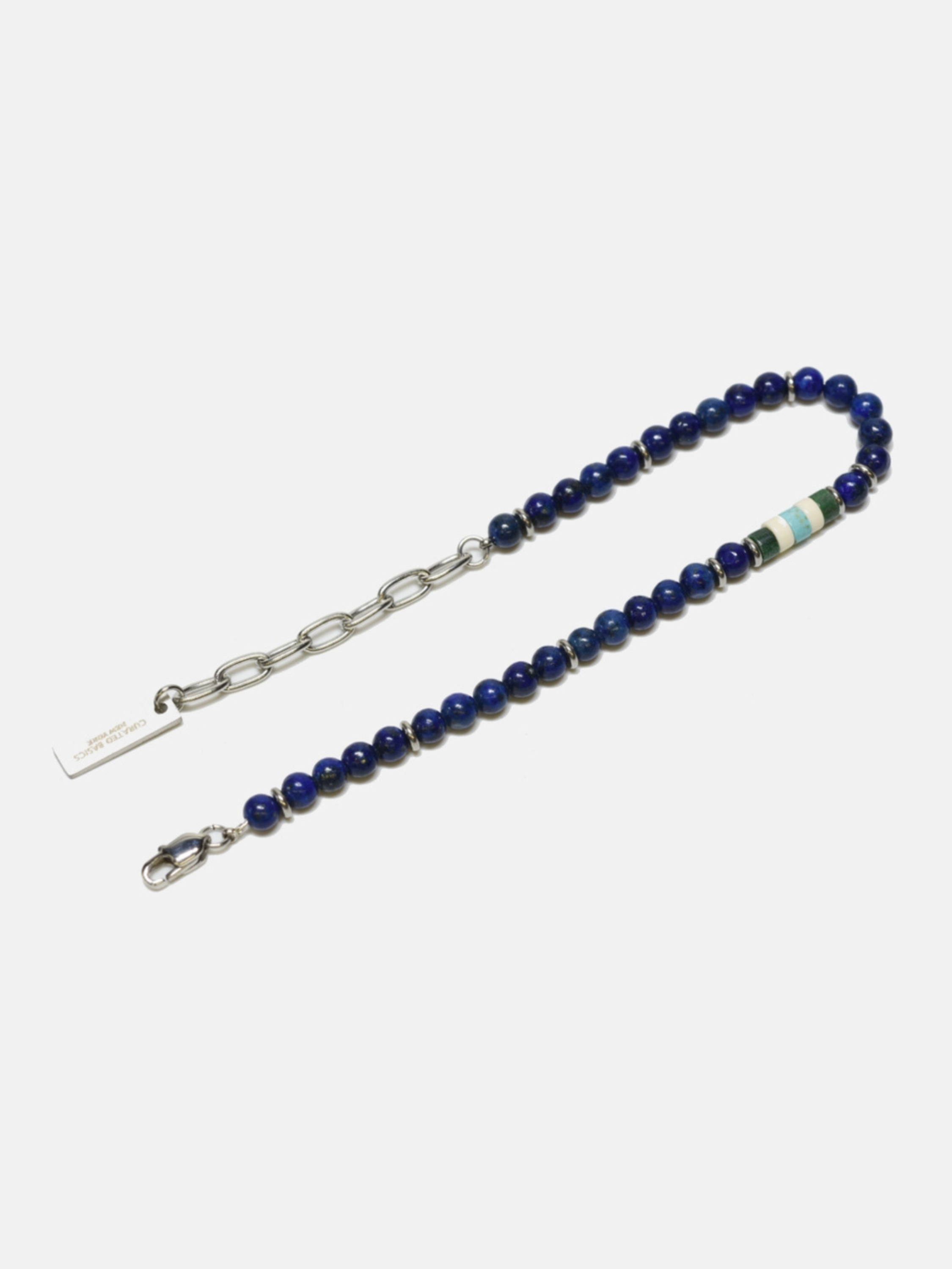 Curated Basics 4mm Lapis Clasp Bracelet
