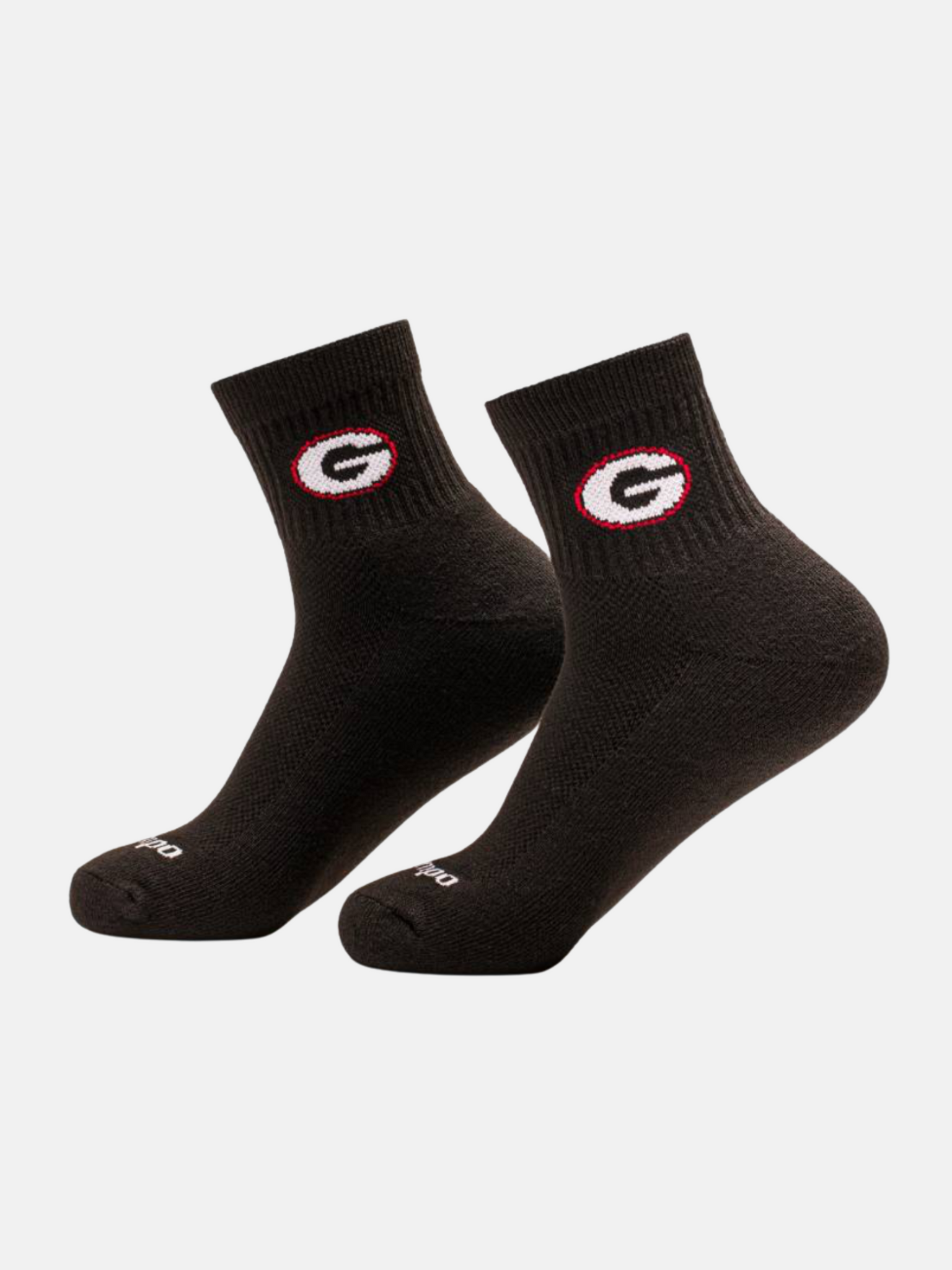 Del Campo UGA Georgia G Dawgs Bulldogs Black White Logo Socks Athletic Athens Kempt Menswear Store Near Me Accessories 